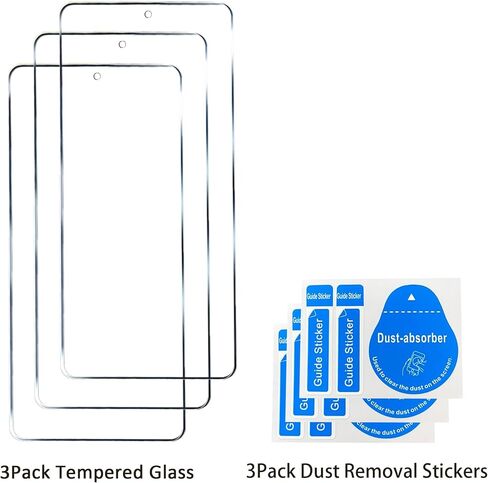 3 Pack Tempered Glass Screen Protectors Compatible with Samsung Galaxy A27 5G, Anti Scratch, Bubble Free, 9H Hardness in Saudi Arabia
