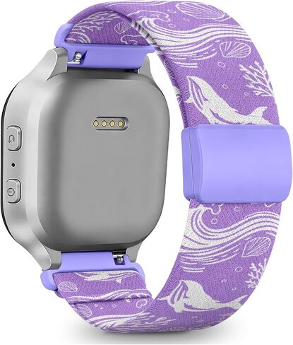 Sea Turtle Nylon Bands for Gizmo Watch Band for Kids Compatible with Gizmo Watch 3 2 1/ Gabb Watch 3 2 1/ SyncUP/Cosmo JrTrack Watch, Soft Cut Nylon Stretch Strap with Magnetic Clasp for Boys and Girls in Saudi Arabia