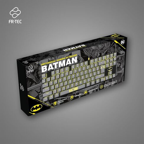 FRTEC - TKL Wired Mechanical Gaming Keyboard, Batman PC Gaming Accessories Official License (Batman Keyboard) in Saudi Arabia