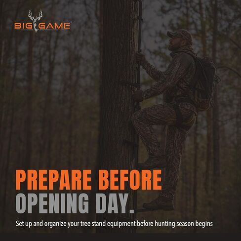 BIG GAME Climbing Ladder Sticks, Tree Stand and Hunting Gear System, 20’ Quick-Stick - Portable Safety Accessories and Equipment for Mobile Deer Hunters, Climbers, and Shooters in Saudi Arabia
