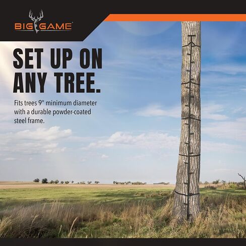 BIG GAME Climbing Ladder Sticks, Tree Stand and Hunting Gear System, 20’ Quick-Stick - Portable Safety Accessories and Equipment for Mobile Deer Hunters, Climbers, and Shooters in Saudi Arabia