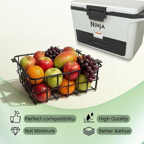 Cooler Basket for Ninja FrostVault 50qt Hard Cooler & 45qt/65qt Wheeled Cooler-Organizer Rack for Efficient Storage, Stays Food Chilled and Dry，Basket for Camping Trips or Outdoor Parties in Saudi Arabia