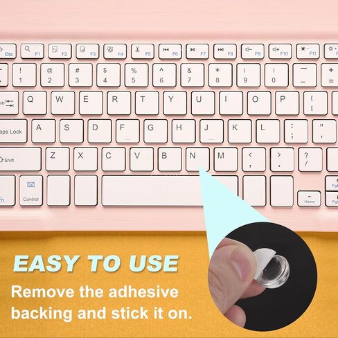 32Pcs Glass Nail Art Typing Stickers - Protective Adhesive Clear Glass Long Nail Keyboard Cover 3D Raised Keyboard Cover Skin, Clear in Saudi Arabia