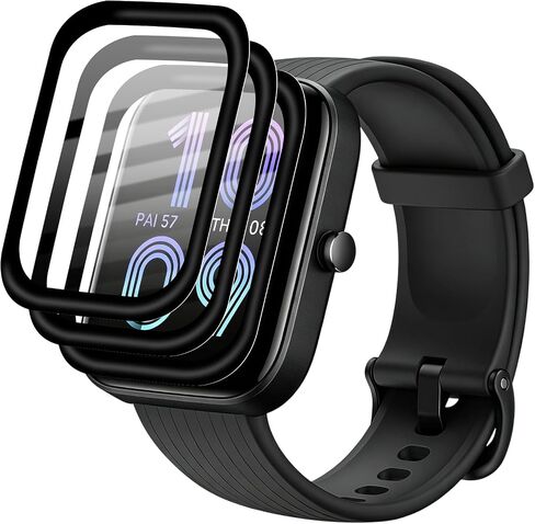 3 Pack Full Curved Soft Screen Protector for Amazfit Bip3/Bip3 pro in Kuwait