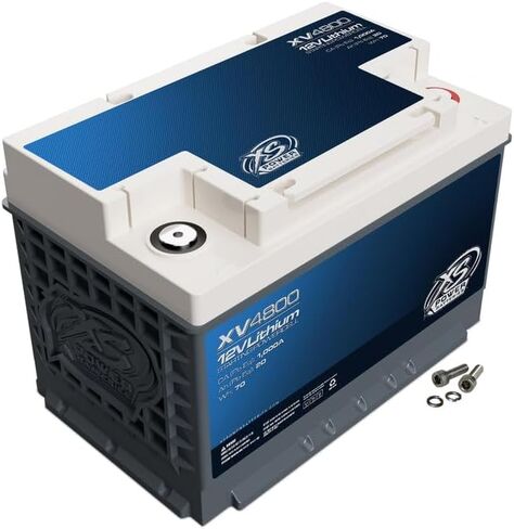بطارية ليثيوم XS Power XV4800 1335 أمبير مع أجهزة طرفية M6 - مجموعة 48 12 فولت 6 أمبير 670CA دورة عميقة LTO Racing Powercell للسيارات عالية الأداء in Kuwait