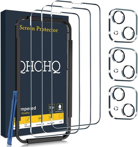 QHOHQ for iPhone 18 Pro Max Screen Protector, 9H+ Tempered Glass, 3+3 Pack in Kuwait