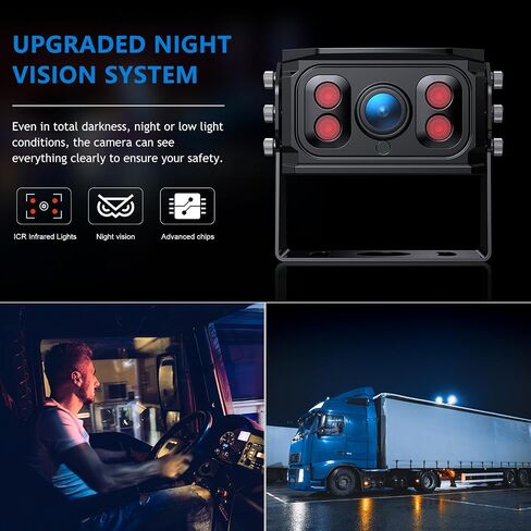 Wired Backup Camera System, 9" 1080P IPS Monitor & 2 Rear View Camera in Saudi Arabia
