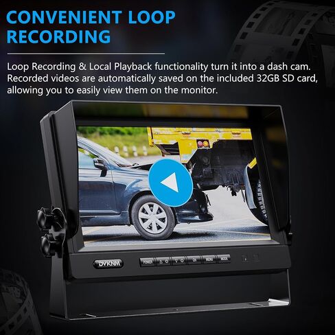 Wired Backup Camera System, 9" 1080P IPS Monitor & 2 Rear View Camera in Saudi Arabia