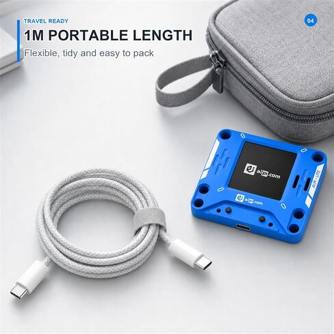 كابل AIPI USB C إلى C، كابل شحن سريع من النوع C 67 وات لسلسلة AIPI، كابل USB-C مضفر من النايلون المتين لسلسلة iPhone 17/16/15، Android in Kuwait