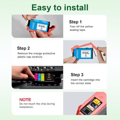 910XL Ink Cartridges Replacement for HP 910XL Ink Cartridges Combo Pack 4PK in Saudi Arabia