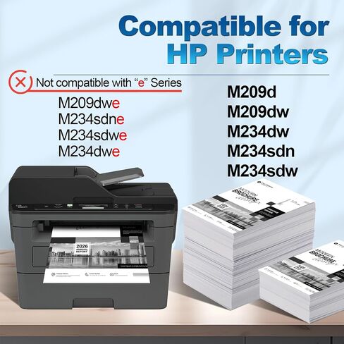 m209d Compatible W1340A Replacement for HP 134A Toner Cartridge for Laser Jet M209dw M209d M234dw M234sdn M234sdw Ink (2PK,with Chip) in Saudi Arabia