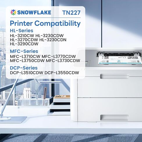 TN227 TN-227BK/C/M/Y High Yield Toner Cartridge 4 Pack Compatible TN 227 TN-227 Toner Replacement for Brother TN-227 TN227 TN-227BK/C/M/Y MFC-L3770CDW MFC-L3710CW Printer Toner. in Saudi Arabia