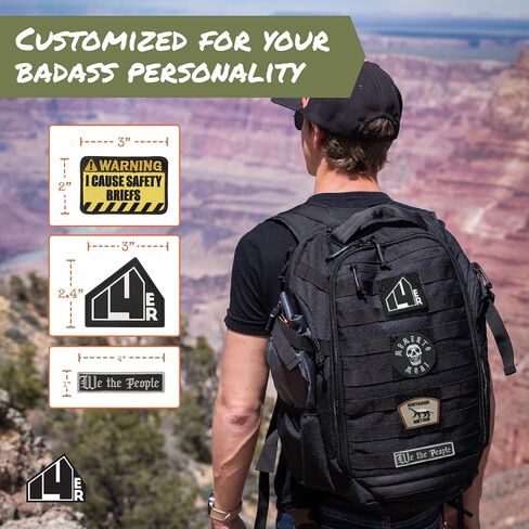Morale Patches | Hook & Loop Backed Tactical, Embroidered Military Patches for Backpacks | Airsoft Patches for Jackets and Hats, Backpack | Morale Patch Bundle (21-Pack) in Kuwait
