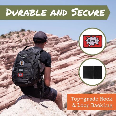 Morale Patches | Hook & Loop Backed Tactical, Embroidered Military Patches for Backpacks | Airsoft Patches for Jackets and Hats, Backpack | Morale Patch Bundle (21-Pack) in Kuwait