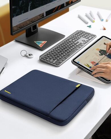 tomtoc 360 Protective Tablet Sleeve for iPad Pro/Air 13-inch with Electronics Organizer Travel Case, S in Kuwait