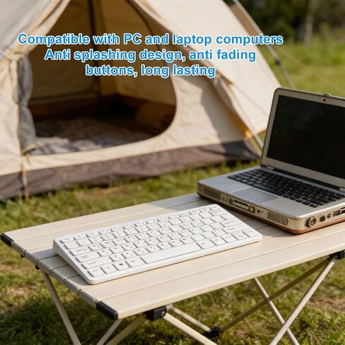 Korean Keyboard Wireless 2.4GHz 78 Keys Proof aptop Korean Keyboard with Anti Fade Keys for PC Laptop Language Users Learners Enthusiasts in Saudi Arabia