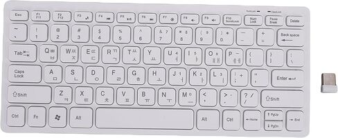 Korean Keyboard Wireless 2.4GHz 78 Keys Proof aptop Korean Keyboard with Anti Fade Keys for PC Laptop Language Users Learners Enthusiasts in Saudi Arabia