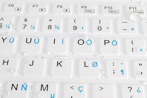 SaniType 'Blue Connect' Professional-Grade Rigid Silicone Washable Wireless Bluetooth®; Keyboard with ON/Off Switch (BT) (White) | KBSTRBT99Si-W in Saudi Arabia