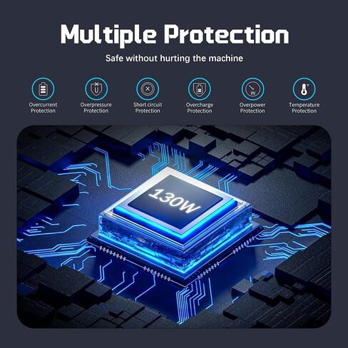 QFA 130W USB C شاحن الكمبيوتر المحمول بديل لـ Dell Latitude 7410 7310 7210 9410 9510 9575 5420 5520 5510 الدقة 5570 5560 5550 5530 5760 5750 XPS 15 9520 9530 9720 9730 سلك التيار المتردد 2 في 1 in Kuwait