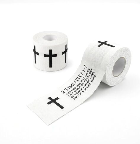 2pcs Cross Christian Sports Tape,2" X 23ft Cotton Wristbands in Saudi Arabia