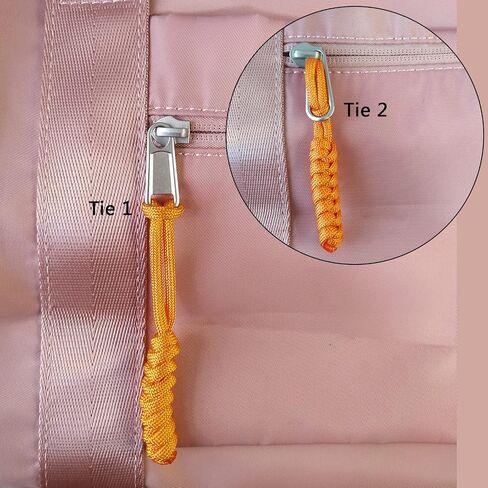 Paracord Zipper Pull 4" Knife Lanyards Keychain Backpack Lanyards Pull Hand Woven Pull Cord Zipper 10 Set in Saudi Arabia