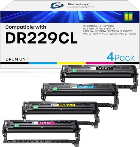 DR229CL Drum Unit 4 Pack Replacement for Brother Use with TN229XL in Saudi Arabia