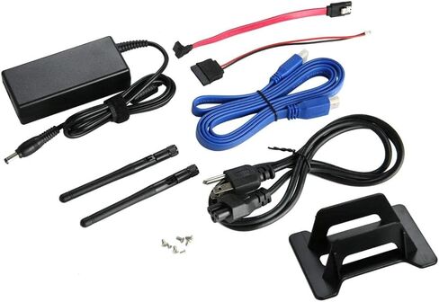 KINGDEL Fanless Mini Desktop Computer, Mini PC with i7 CPU, 16GB RAM, 512GB SSD, 2xHD Ports, 2xLAN, All Metal Body in Saudi Arabia
