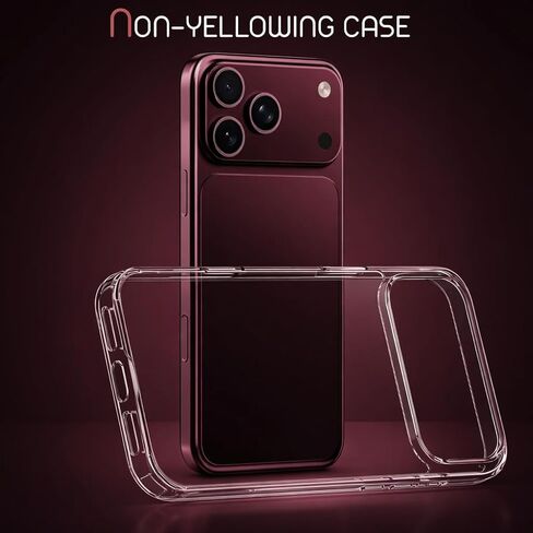 Case for iPhone 18 Pro Max Case Clear 18 Series [Not Yellowing] [Military-Grade Drop Protection] [Anti-Yellowing] Protective Clear with Shockproof Bumper 2026 in Saudi Arabia