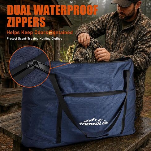 TOBWOLF Scent Control Bag for Hunting Clothes - Shoe Pocket, Odor Proof in Kuwait