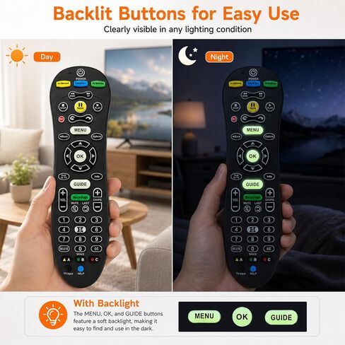 Universal TV Remote Control, Easy Setup Replacement Remote, Compatible with U-Verse S30-S1B Receiver, Smart TVs, Streaming Devices, Cable Boxes, Wide Compatibility, Black in Saudi Arabia