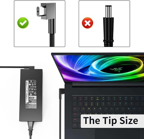 280W 19.5V 14.36A Gan Charger for Razer Blade 16 18 RZ09-0483 RZ09-0484 RTX 4070 4080 4090 with AC Power Supply Adapater Cord in Saudi Arabia