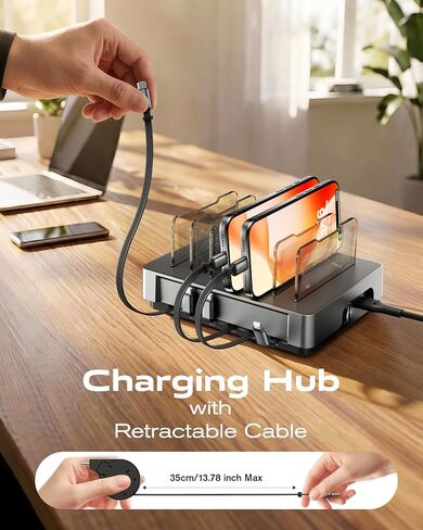 SooPii HomeHub H1 Pro 120W Charging Station for Multiple Devices,Grey in Saudi Arabia
