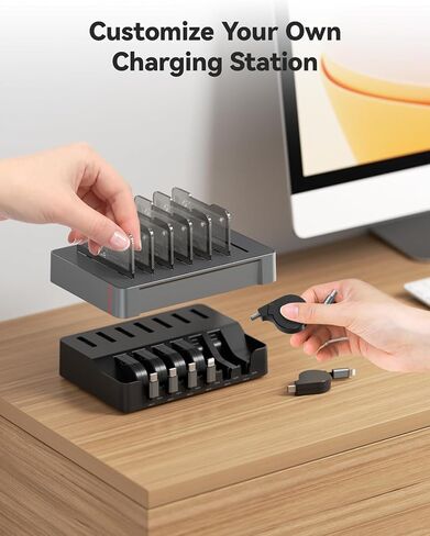 SooPii HomeHub H1 Pro 120W Charging Station for Multiple Devices,Grey in Saudi Arabia