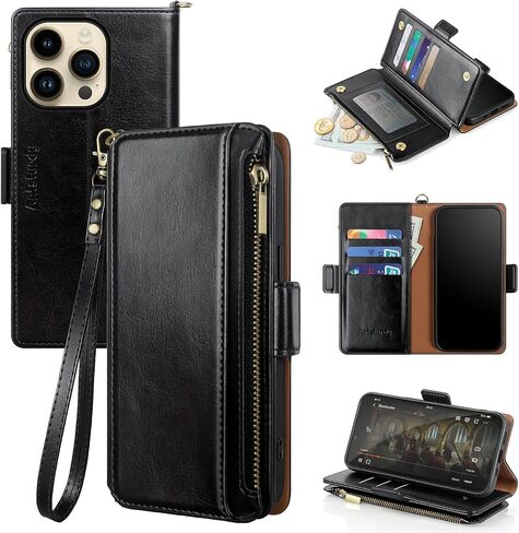 Antsturdy Compatible with MagSafe iPhone 13 Pro Wallet Case,Wine Red in Saudi Arabia