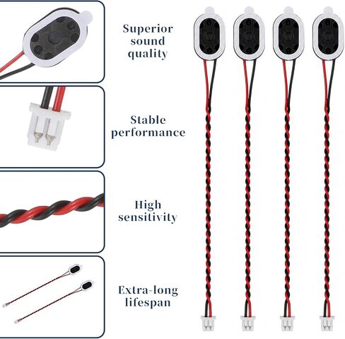 4 PCS Micro Internal speaker, 8 Ohm Small Speakers (3.7 Inch, 3.3V 5V) in Saudi Arabia