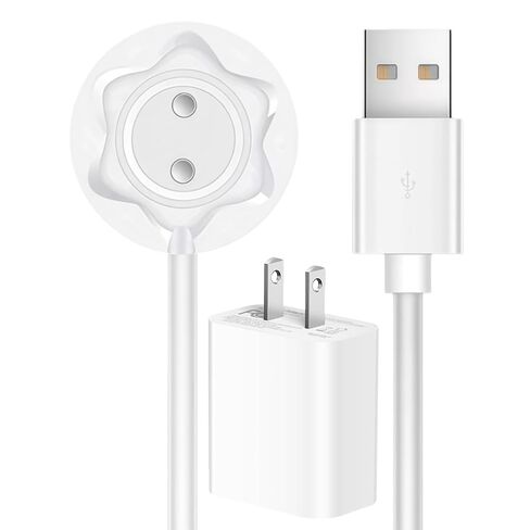 Rose Charger Replacement Charging Cable Rose Toy Charger Standing Magnetic 12 mm White 2.6FT(0.8M) Compatible with Viboators Toycharger 2025 Base Dock Station RoseOnly 12mm USB Power Wire Replacement in Saudi Arabia