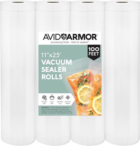 Avid Armor Vacuum Sealer Bags Rolls – 4-Pack, 11" x 25' Heavy Duty Rolls in Saudi Arabia
