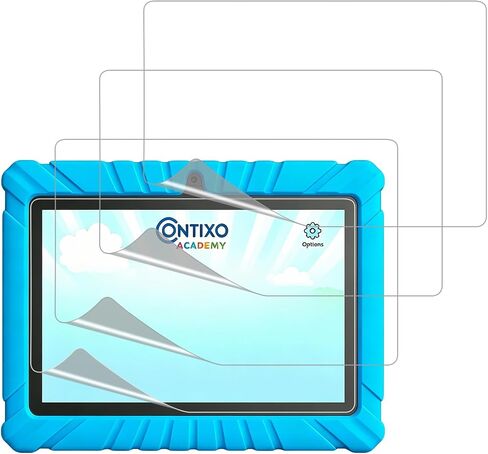 4-Pack Plastic Screen Protector Compatible for Contixo 7 inch Kids Learning Tablet (V8-2 / V8-3 / V9-3) Anti-Scratch – HD Clear PET Film, Bubble-Free, Easy Install, Case Friendly in Kuwait