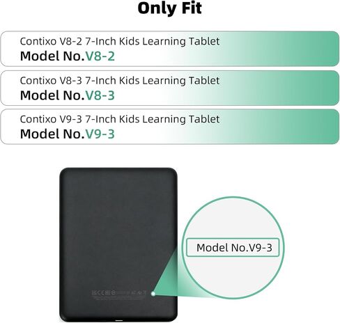 4-Pack Plastic Screen Protector Compatible for Contixo 7 inch Kids Learning Tablet (V8-2 / V8-3 / V9-3) Anti-Scratch – HD Clear PET Film, Bubble-Free, Easy Install, Case Friendly in Kuwait