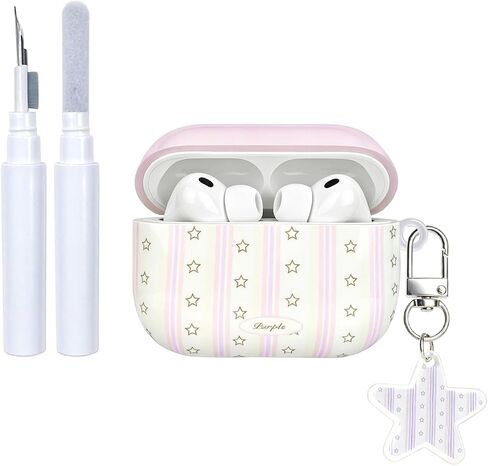 Case for AirPods Pro 3 Cute Rainbow Stripes TPU Cover-Colorful Stars in Kuwait
