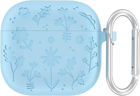 Silicone Case Compatible with AirPods 4 Blue：for Airpods 4 in Saudi Arabia