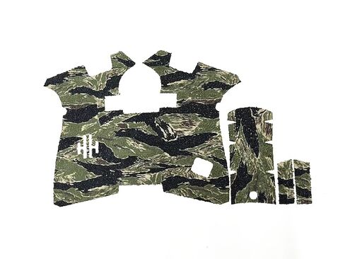 HANDLEITGRIPS Gun Grip Tape Compatible with Glock 19/23 Gen 5/Gen 5 MOS - Tiger Stripe Camo Edge Series Pistol Grip Tape, Gun Skins, Veteran Owned, Made in USA in Saudi Arabia