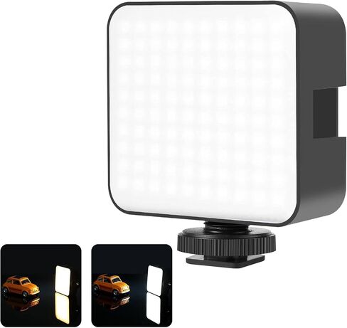 GOWENIC LED Video Light, Bi Color 2900-6500K Fill Lamp, Portable Small Camera Light with Adjustable Brightness, Photography for Camera Smartphone, Video for Livestream Travel in Kuwait