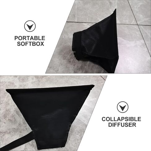 15x17cm Dark Cloth Flash Diffuser with Hook and Loop Closure in Kuwait