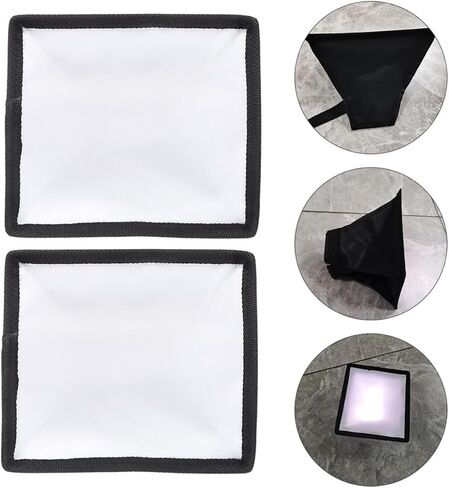 2pcs 2pcs Flash Diffuser Cap for Square Head Overhead Lamp 15x17cm in Kuwait