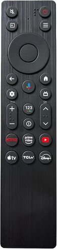 RC923A FMB1 Voice Remote Control Replacement Compatible for TCL Smart TV Series QM5K QM7K QM6k，QLED QLED Mini Google TV's in Saudi Arabia