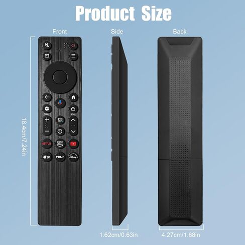 RC923A FMB1 Voice Remote Control Replacement Compatible for TCL Smart TV Series QM5K QM7K QM6k，QLED QLED Mini Google TV's in Saudi Arabia