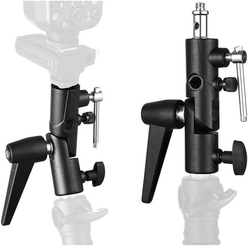 H Type Hot Shoe Flash Mount Bracket with Umbrella Holder in Saudi Arabia