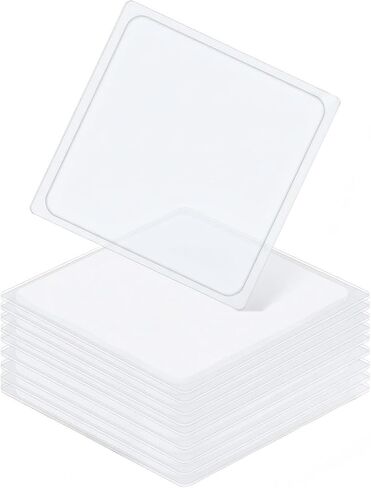 Traceless Sticky Gel Pads, Anti-Slip Double Sided Gripping Pads, Washable Reusable Anti Slip Pad for Car Dashboard Office Home Cell Phone Glass (Transparent) in Saudi Arabia