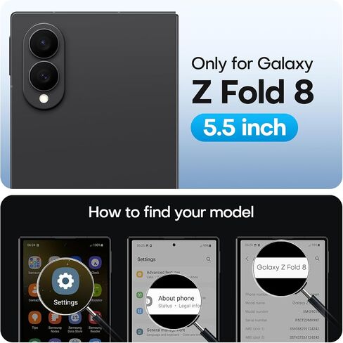 TAURI 2 Pack for Samsung Galaxy Z Fold 8 Privacy Screen Protector in Saudi Arabia
